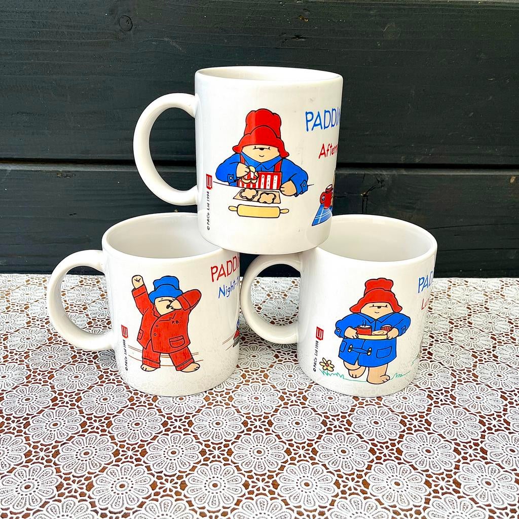 Vintage mokken van Beertje Paddington/Lu, Huis en Inrichting, Keuken | Servies, Ophalen of Verzenden, Zo goed als nieuw, Overige stijlen