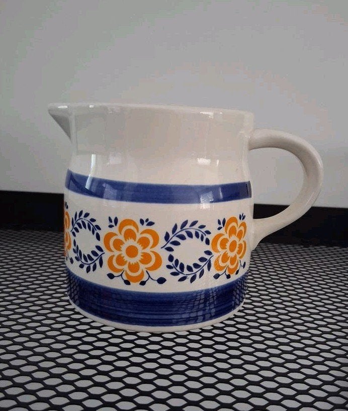 Vintage kan SMF Schramberg - decor Marion, Kan, Overige merken, Keramiek, Ophalen of Verzenden