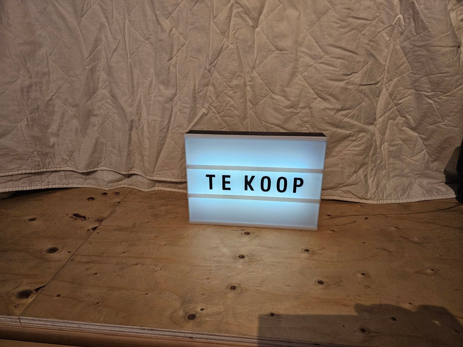 Lichtbak, Ophalen, Zo goed als nieuw