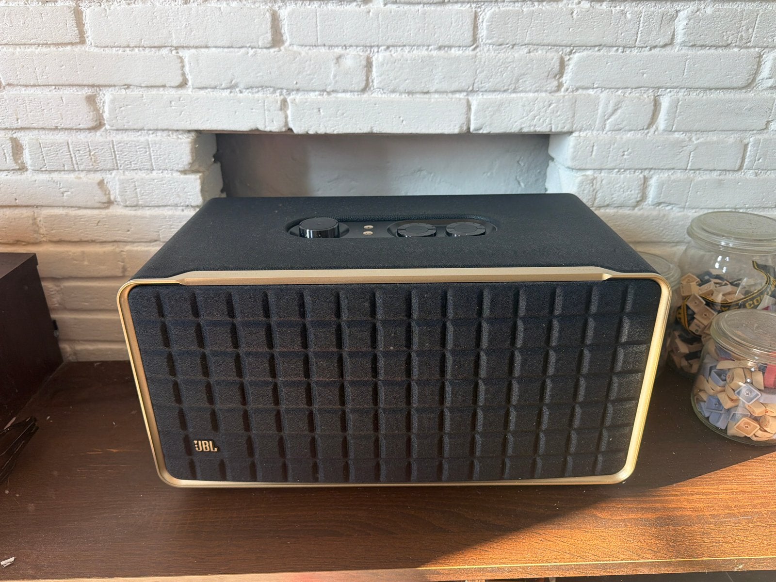 JBL Authentics 500 Smart Speaker - Zo goed als nieuw, incl., 150 watt of meer, Slimme speaker, JBL, Ophalen of Verzenden