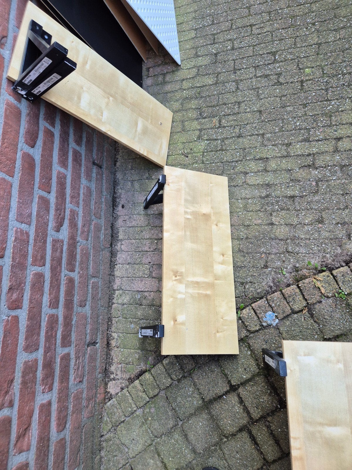 IKEA EKBY VALTER plank met beugels, Ophalen of Verzenden, Gebruikt