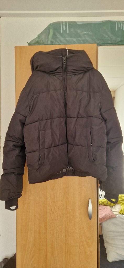 Padded cotton jas dames maat s alles goed, Ophalen of Verzenden, Zo goed als nieuw, Zwart