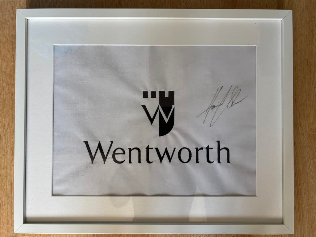 Gesigneerde vlag Wentworth (UK) door Henrik Stenson, Ophalen, Zo goed als nieuw