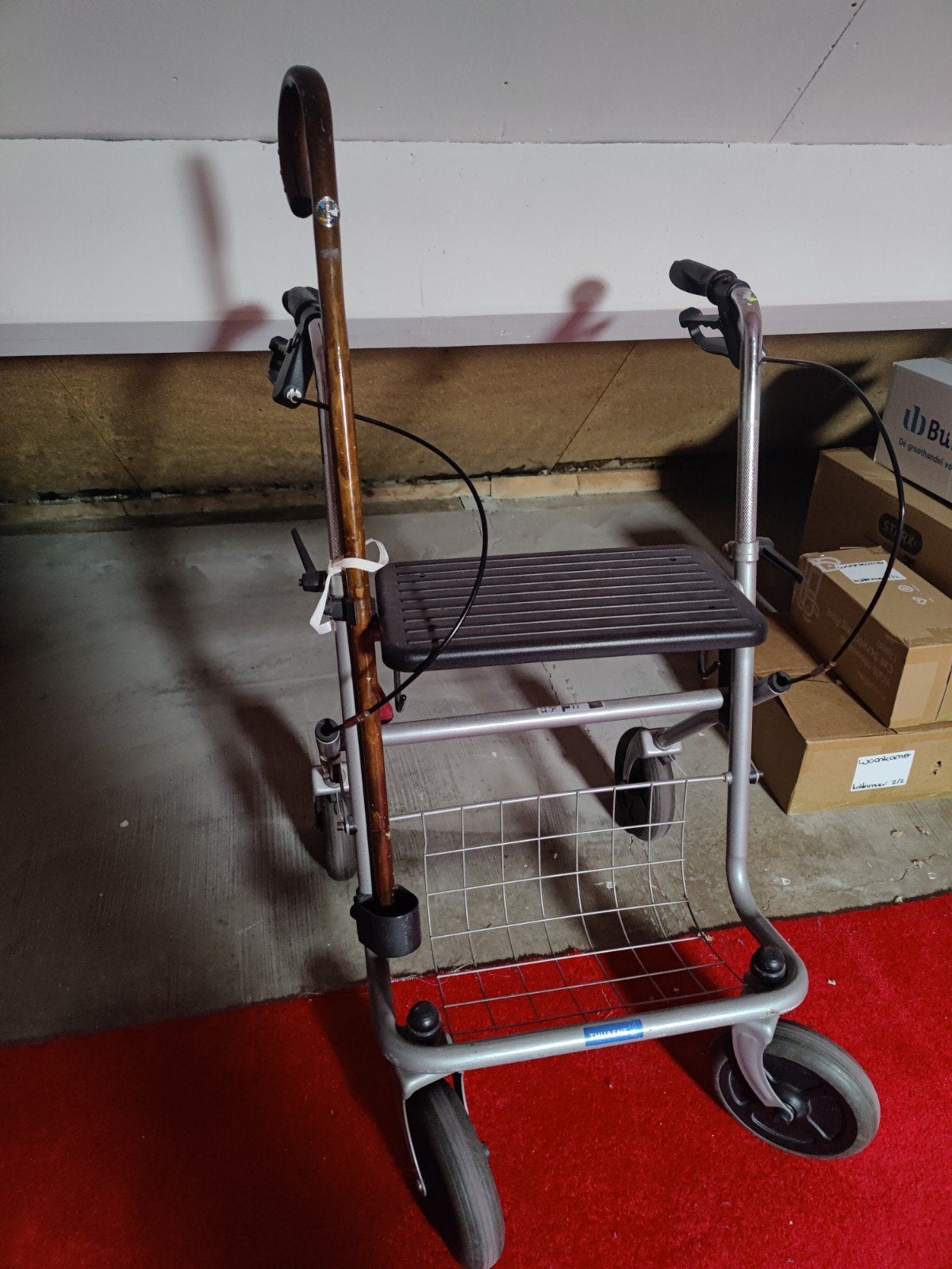 rollator met wandelstok, Ophalen of Verzenden