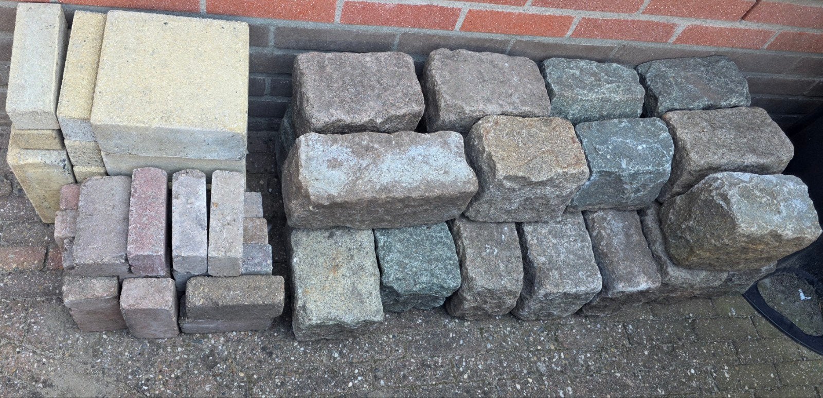 Tegels/klinkers etc., Ophalen, Beton, Klinkers