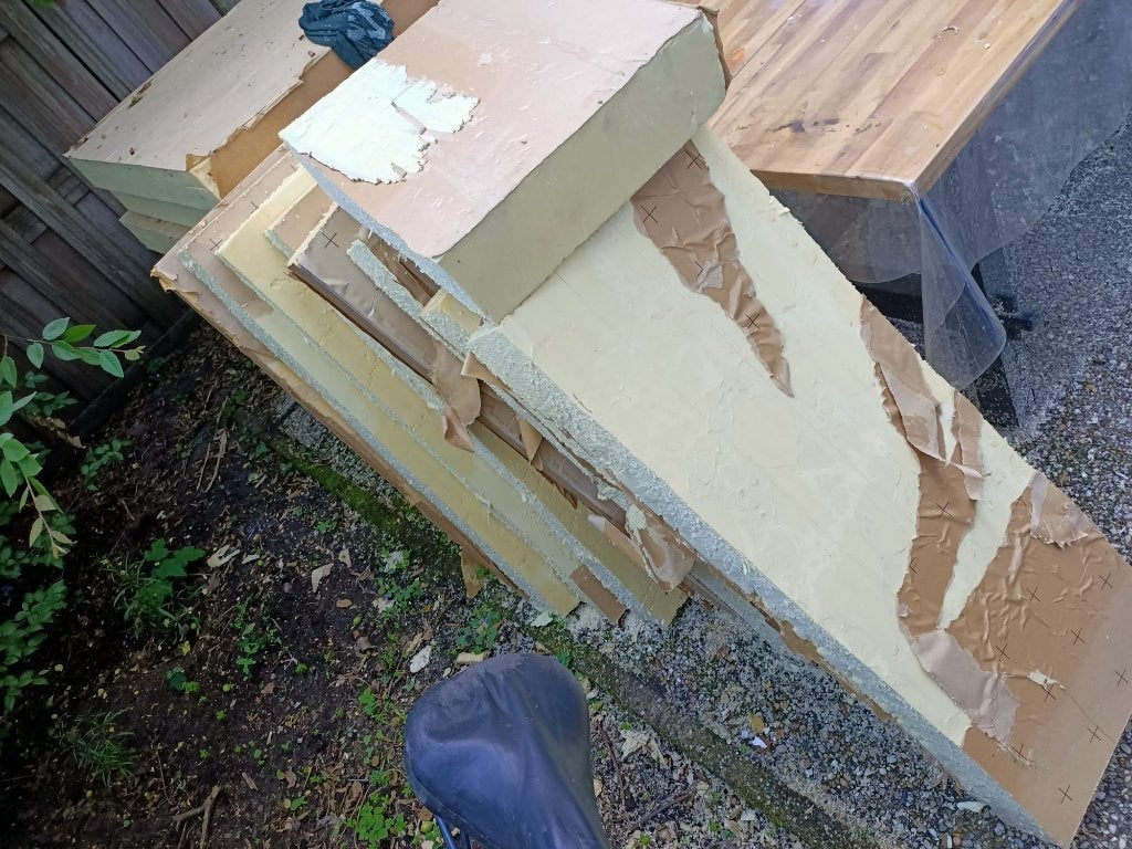 Pir platen 12 cm breedte 40 cm, Ophalen, Dakisolatie, Gebruikt, 12 cm of meer