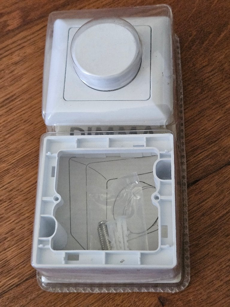 Opbouw lichtschakelaar met dimmer, Ophalen of Verzenden, Nieuw, Schakelaar