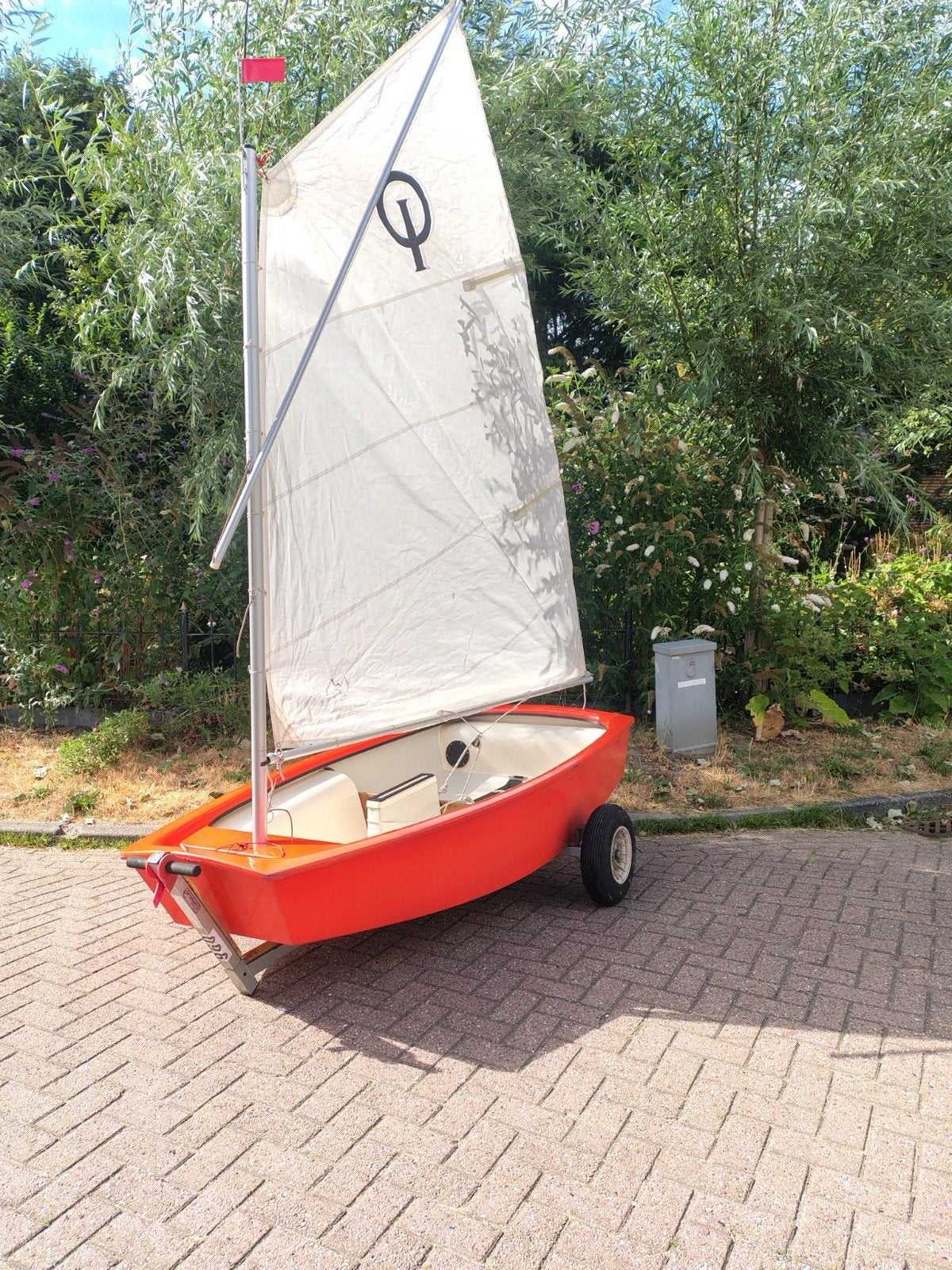 optimist incl. trailer  toebehoren, Gebruikt, Minder dan 15 m², Overige typen, Ophalen