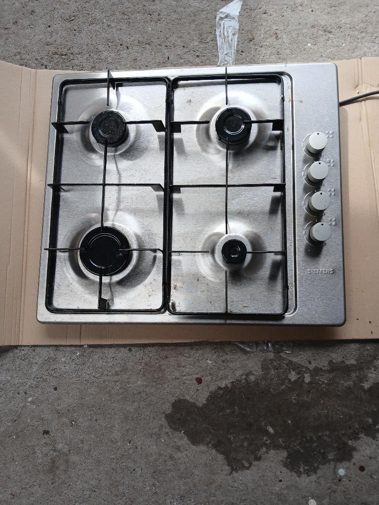 gaskookplaat inbouw 50 bij 58 cm, Gebruikt, Inbouw, Gas, 4 kookzones