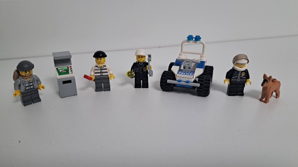 Lego City Politie Set met Minifiguren en Voertuig, Lego, Ophalen of Verzenden, Complete set, Compleet