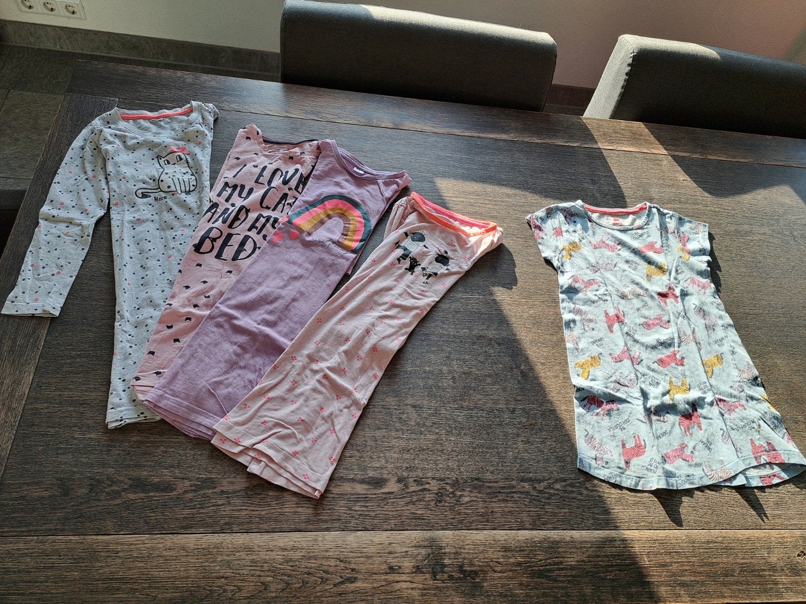 nachthemden, hemdjes/ondergoed (boxer) meisje 110 - 116, Kinderen en Baby's, Ophalen of Verzenden, Gebruikt, Meisje, Nacht- of Onderkleding