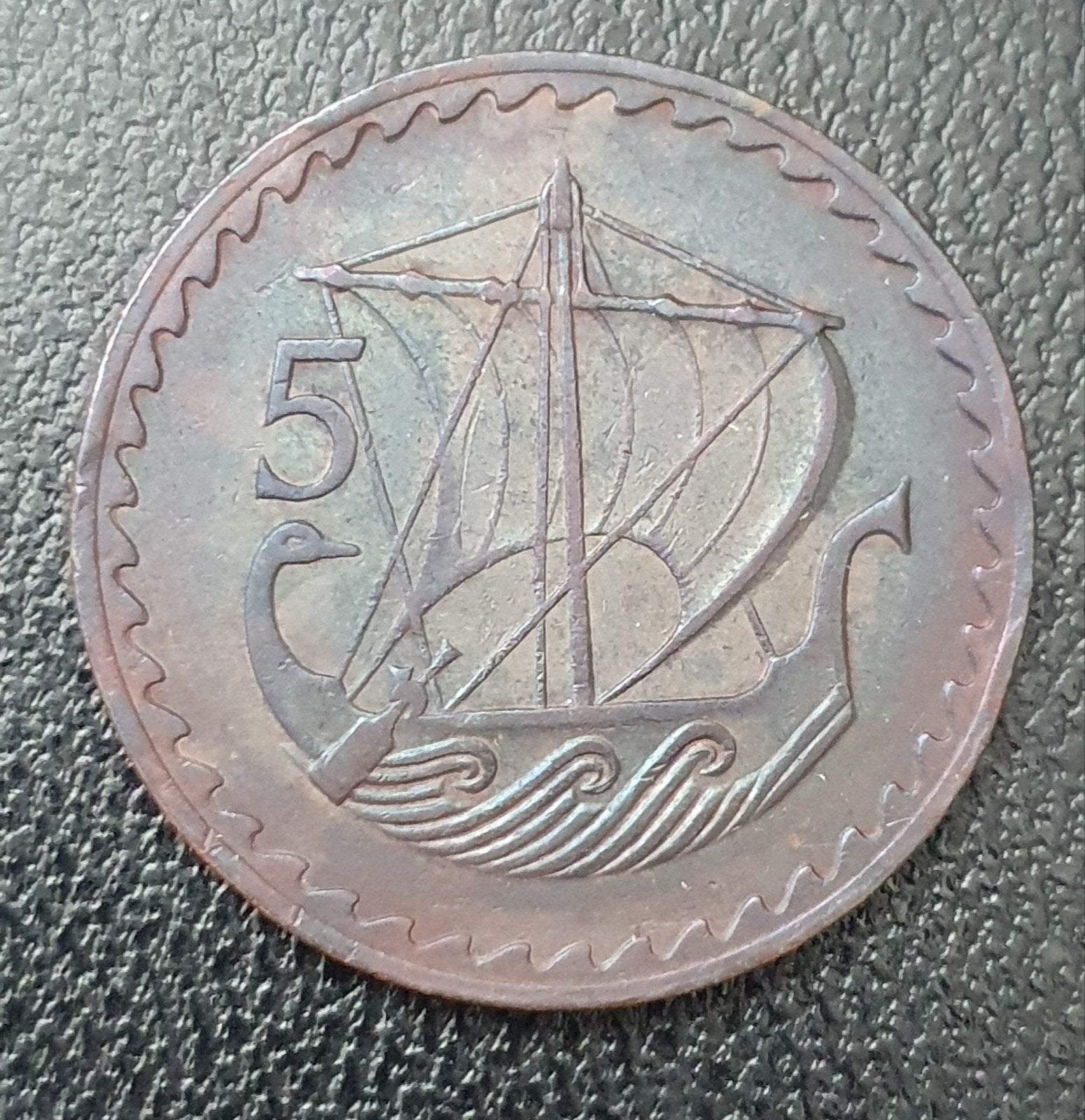 5 mils munt uit 1963 Cyprus., Ophalen of Verzenden, Overige landen, Losse munt