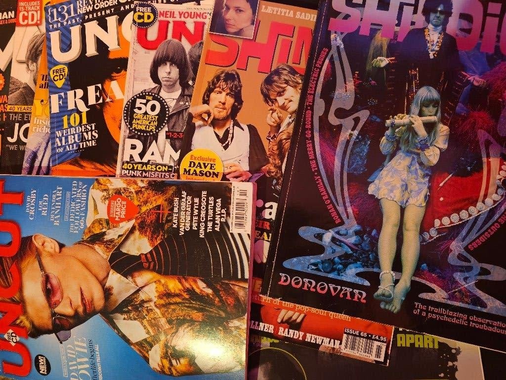 9 music magazines SHINDIG!, Uncut, MOJO, Boeken, Tijdschriften en Kranten, Verzenden, Gelezen, Muziek, Film of Tv