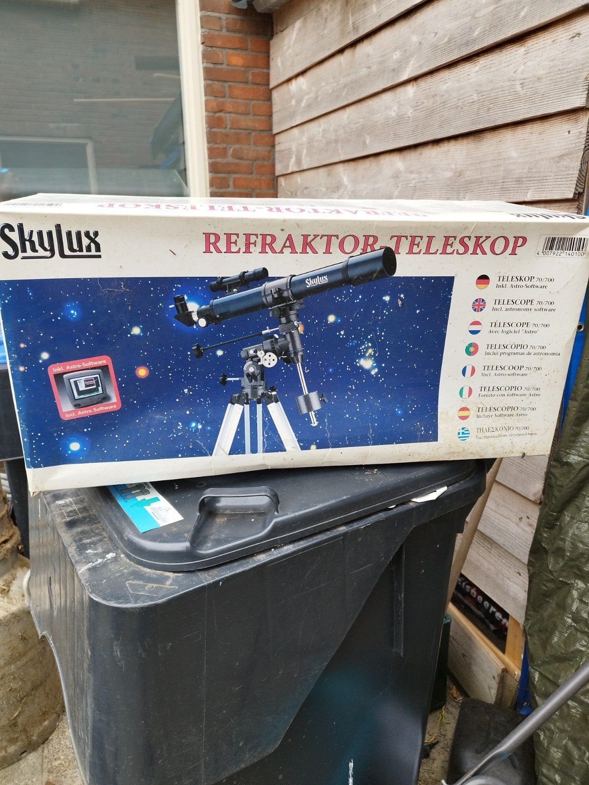 Skylux Refraktor Telescoop 70/700 - Zoldervonst, Gebruikt, Lenzentelescoop (refractor), 80 tot 200 mm, Met statief