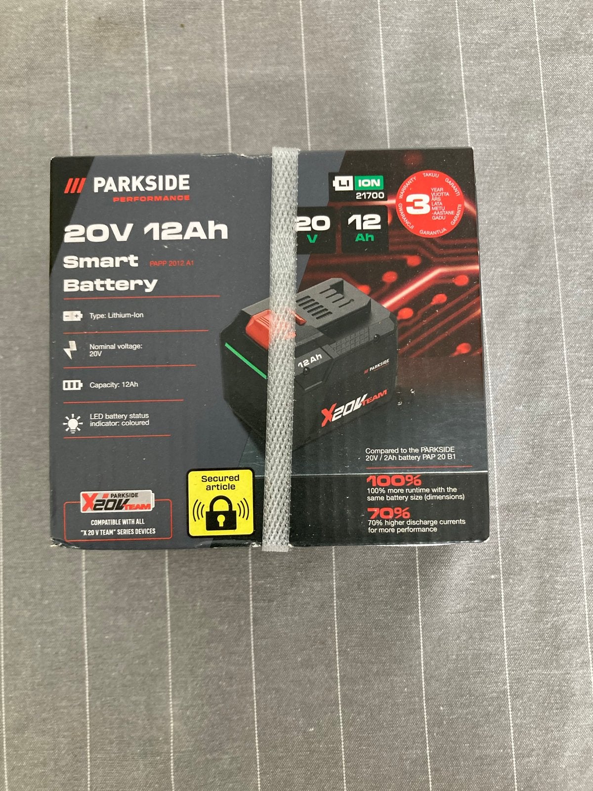 Parkside Performance 20V 12Ah Smart Accu (Nieuw), Ophalen, Nieuw, Overige merken, Overige typen