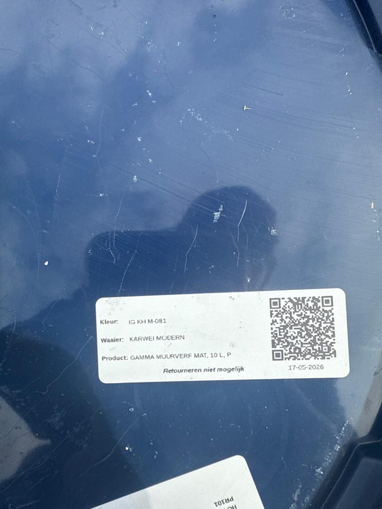 Gamma Muurverf Mat 10L - Nieuw, verkeerde kleur, Ophalen, Overige kleuren, 10 tot 15 liter, Verf