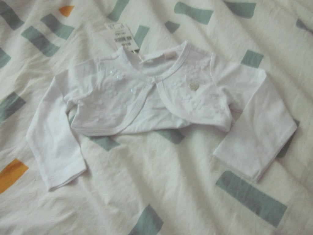 Nieuw wit vestje/bolero kleine voile bloemetjes Le Chic 68, Le Chic, Nieuw, Ophalen of Verzenden, Truitje of Vestje