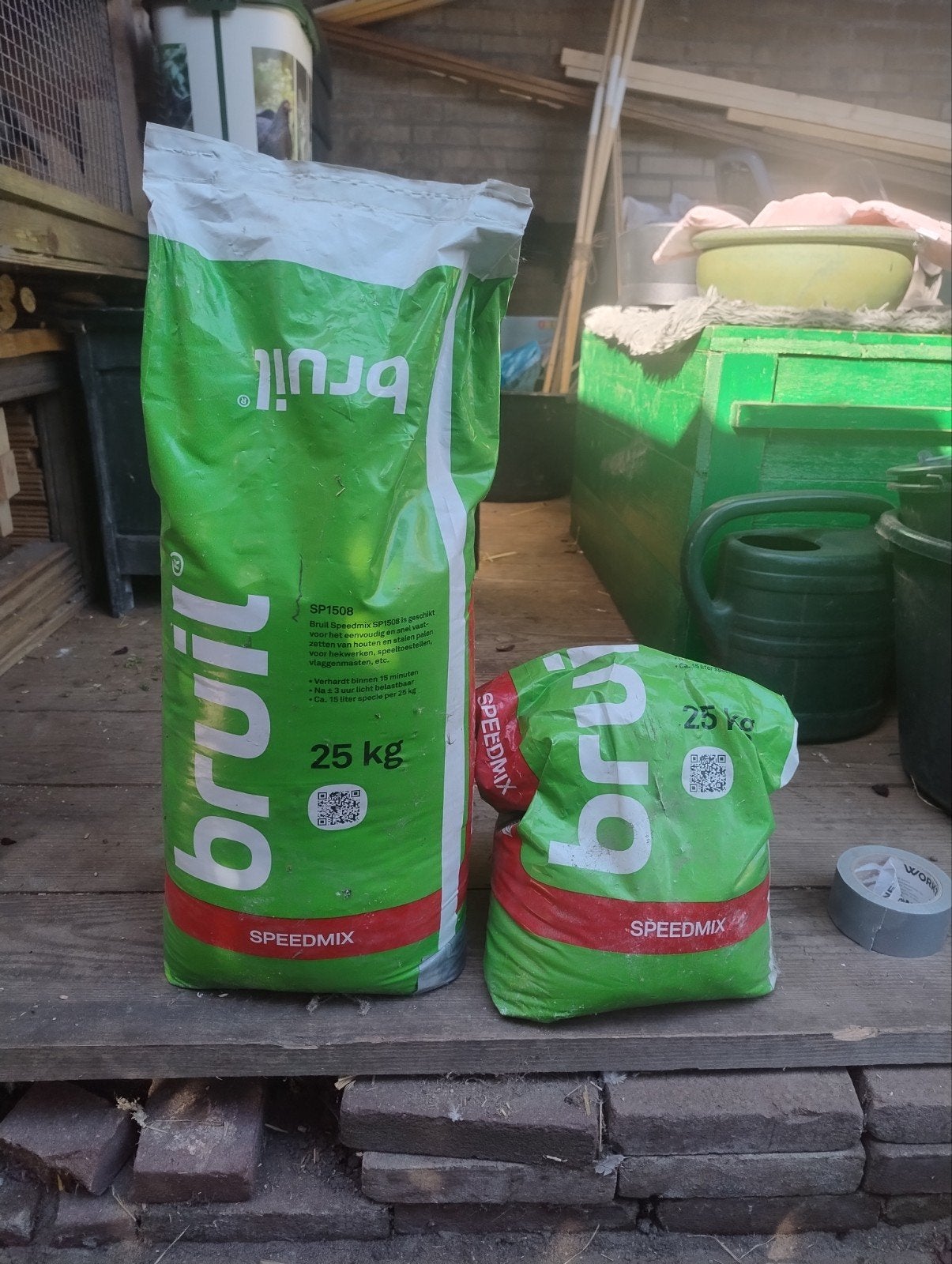 ca 30kg speedmix - snelbeton, Doe-het-zelf en Verbouw, Ophalen, Nieuw