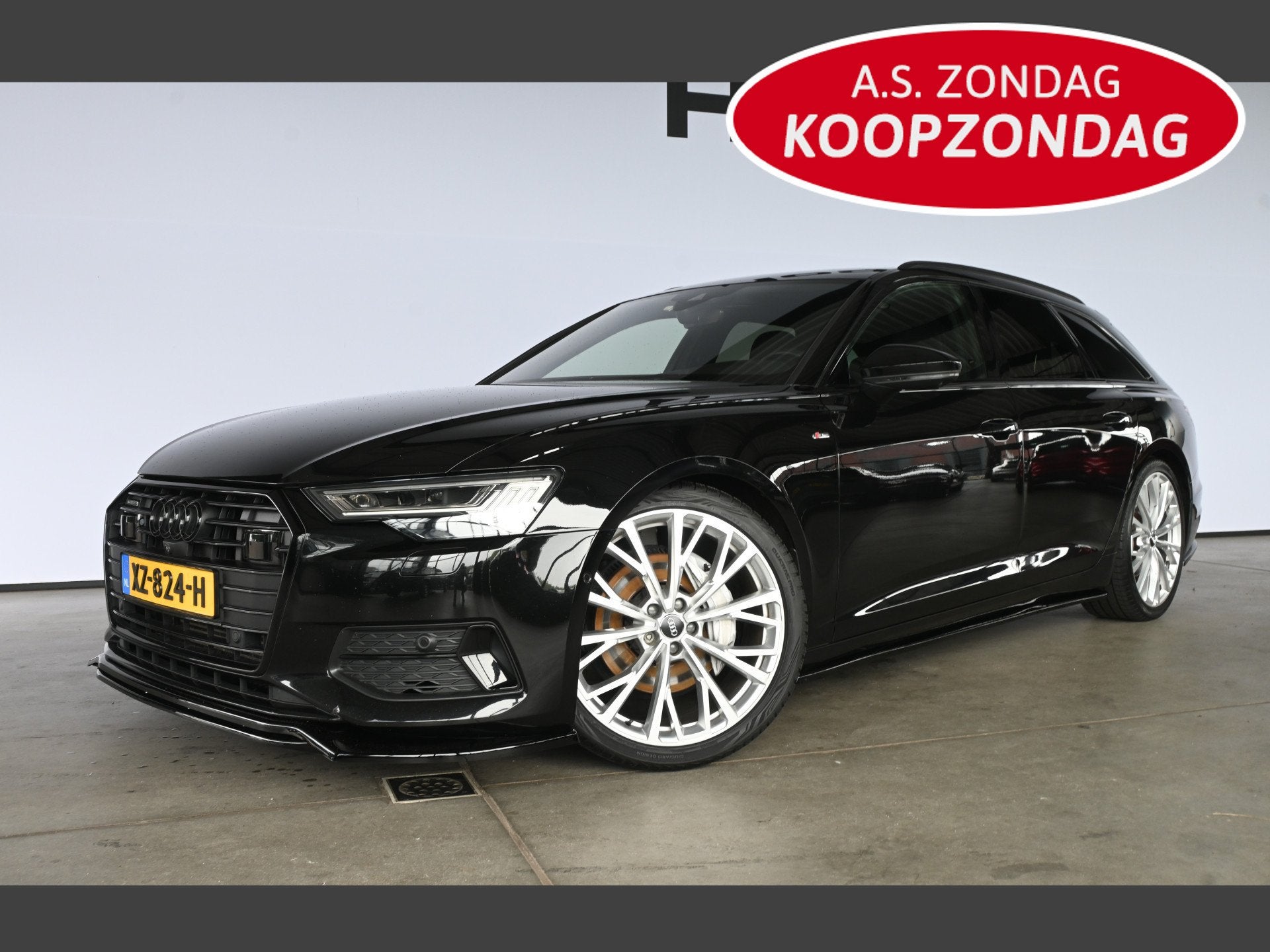 Audi A6 Avant 50 TDI quattro Design S-Line Maxton pakket Pan, Auto's, Dealer onderhouden, Adaptive Cruise Control, Gebruikt, Zwart