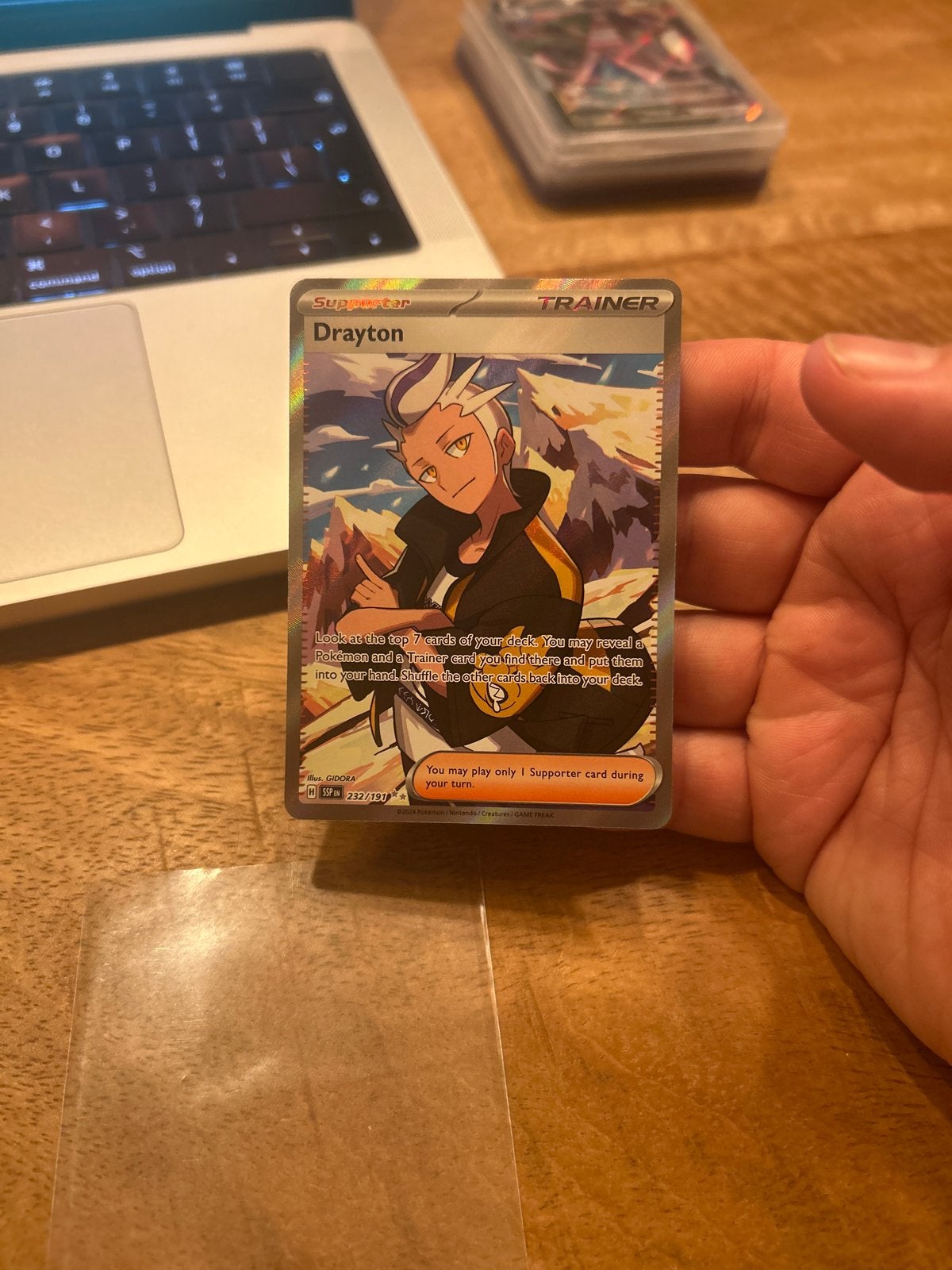 Pokemon Kaart NM Drayton #232, Ophalen of Verzenden, Zo goed als nieuw, Losse kaart
