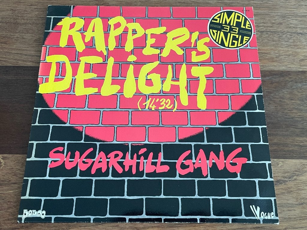 Vinyl Maxisingle Sugarhill Gang Rappers Delight Vogue Label, Ophalen of Verzenden, Gebruikt, 12 inch, Pop