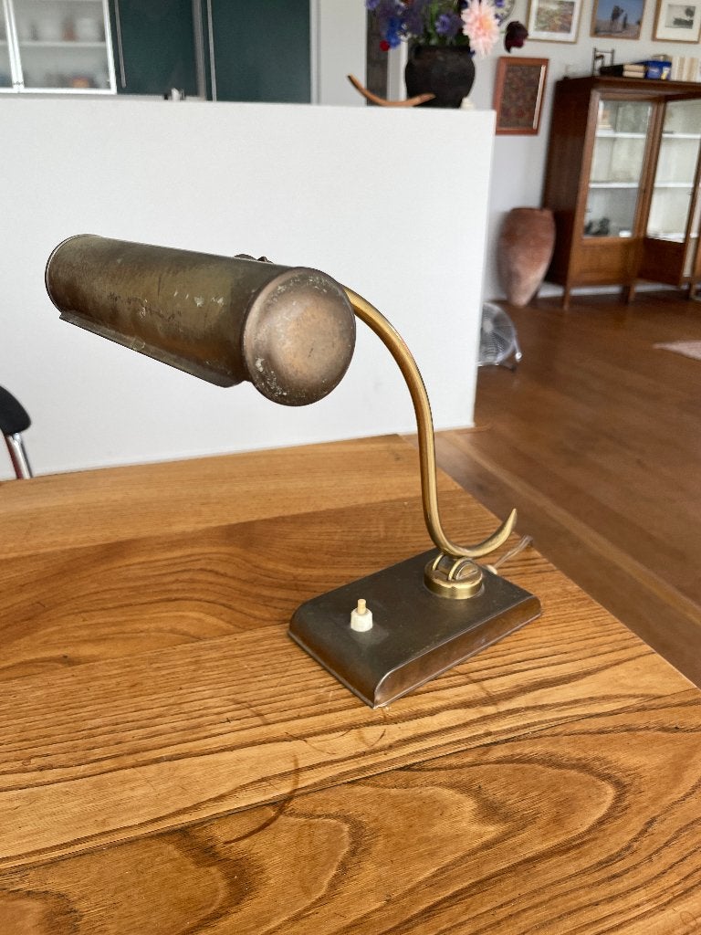 Notaris Lamp, Bureaulamp, Gebruikt, Vintage, Ophalen of Verzenden