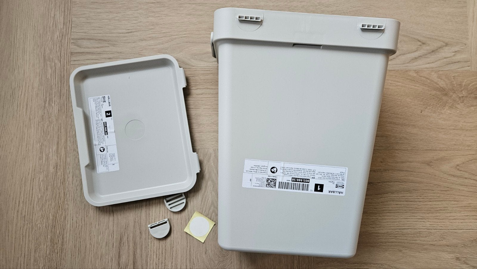 Hallbar afvalbak 10L met hengsel en deksel - Nieuw, 10 tot 20 liter, Ophalen of Verzenden, Nieuw, Kunststof