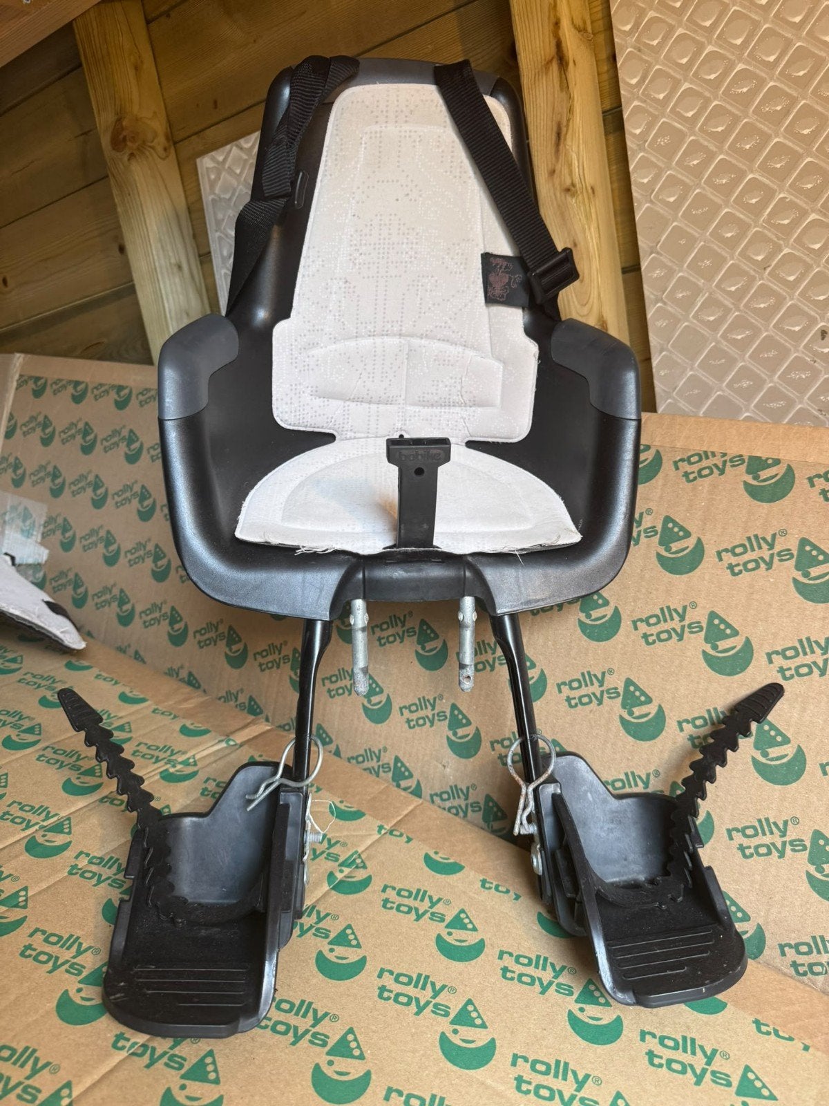 Bobike Exclusive Voorzitje met Windscherm, Fietsen en Brommers, Ophalen, Achterzitje, Voetsteuntjes, 9 t/m 18 kg