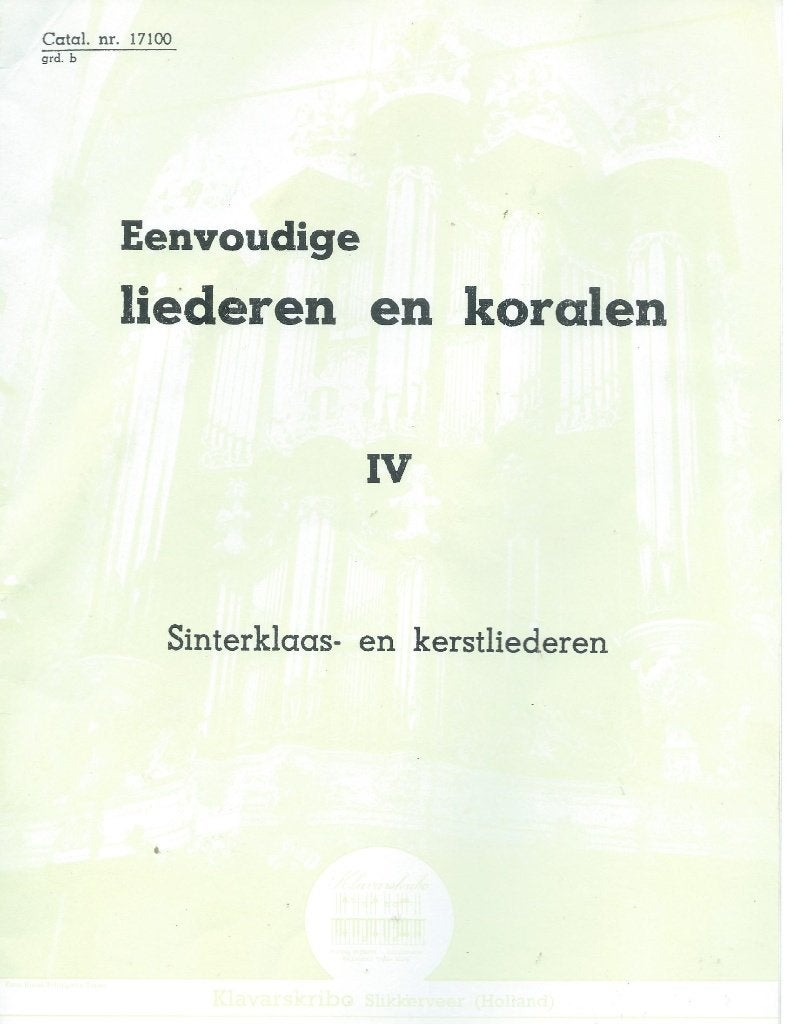 eenvoudige liederen en koralen IV (klavarskribo), Muziek en Instrumenten, Orgel, Gebruikt, Ophalen of Verzenden, Thema