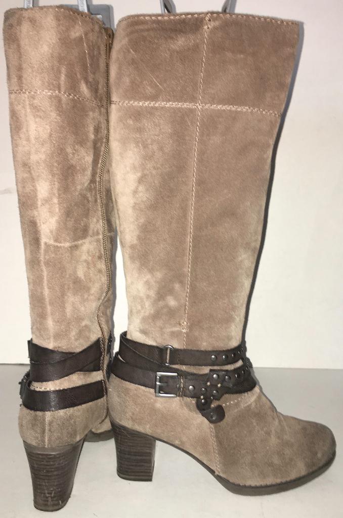 JANA beige suede leren SEXY laarzen maat 3,5. Maat 36, Jana, Hoge laarzen, Beige, Ophalen of Verzenden