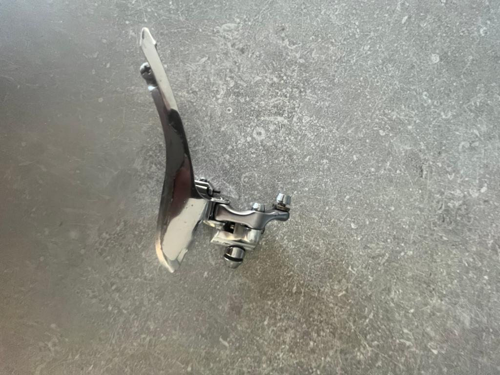 Shimano Dura Ace 7400 voorderailleur, Overige merken, Gebruikt, Carbon, 49 tot 53 cm