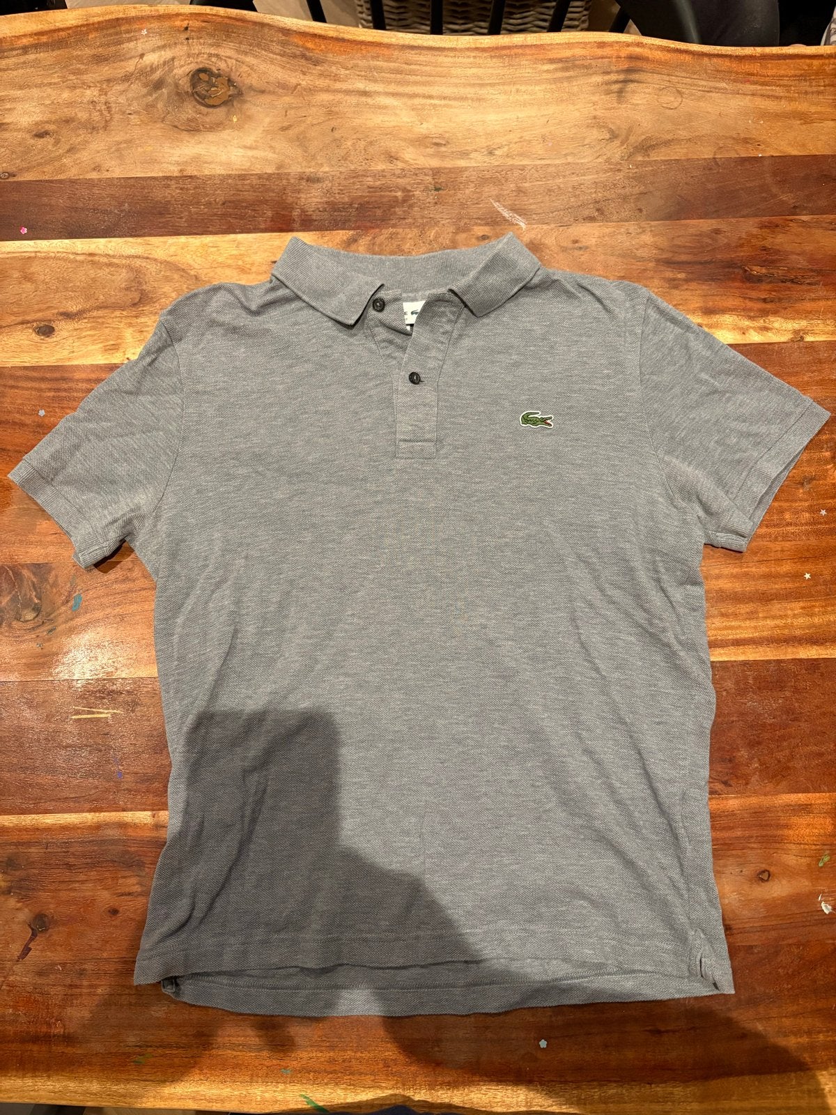 Originele Lacoste polo - Slim Fit - Maat M, Ophalen of Verzenden, Zo goed als nieuw, Maat 48/50 (M), Grijs