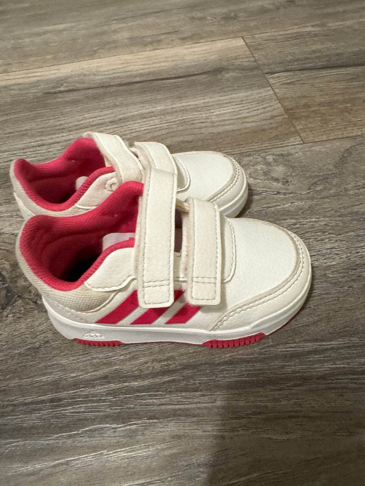 Adidas Meisjesschoenen Maat 21 - Wit/Roze, Ophalen of Verzenden, Gebruikt, Meisje, Schoenen