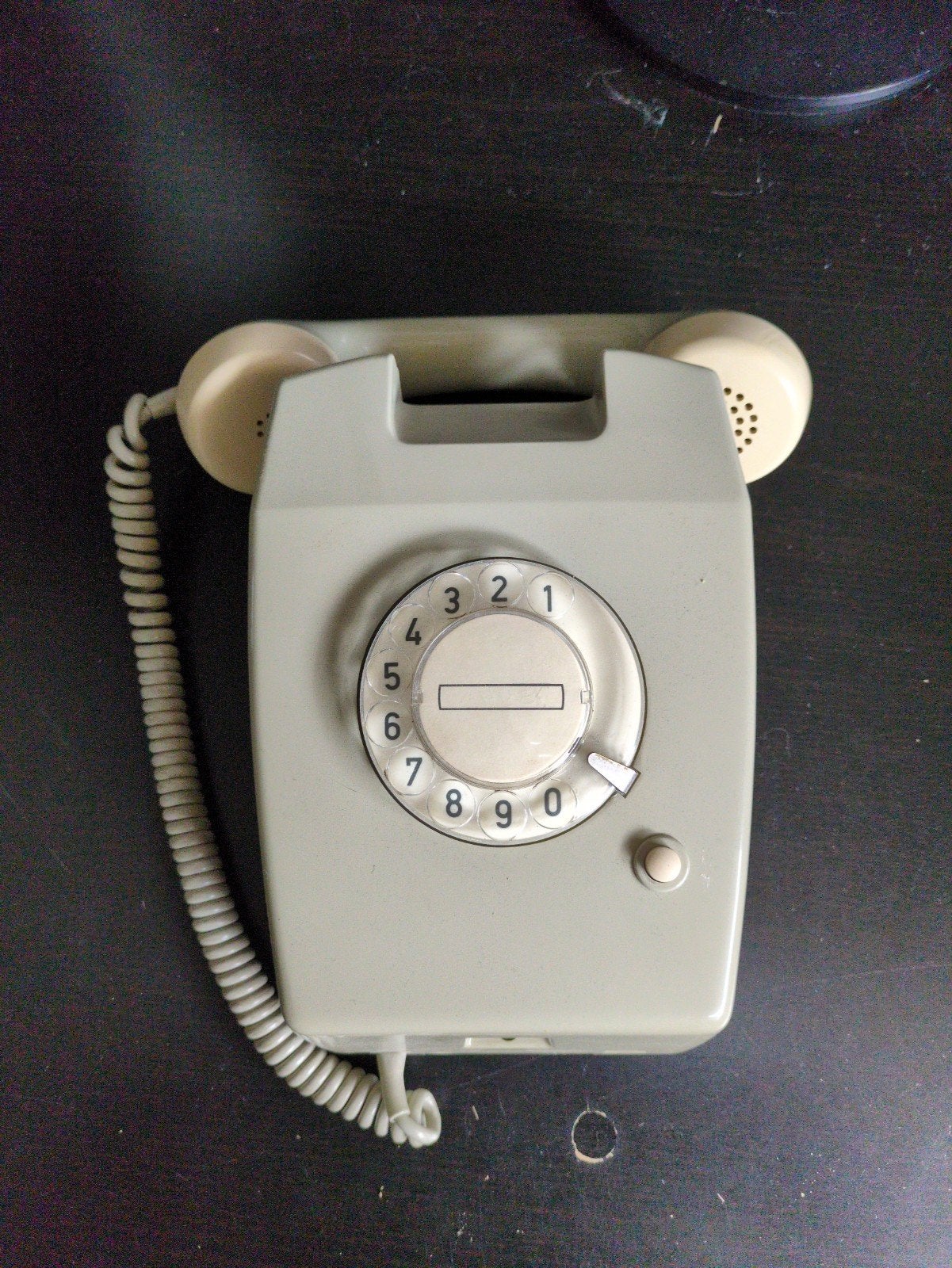Vintage PTT W65 Draaischijf Telefoon - Grijs (Okt '77), Ophalen of Verzenden, Gebruikt, Met draaischijf