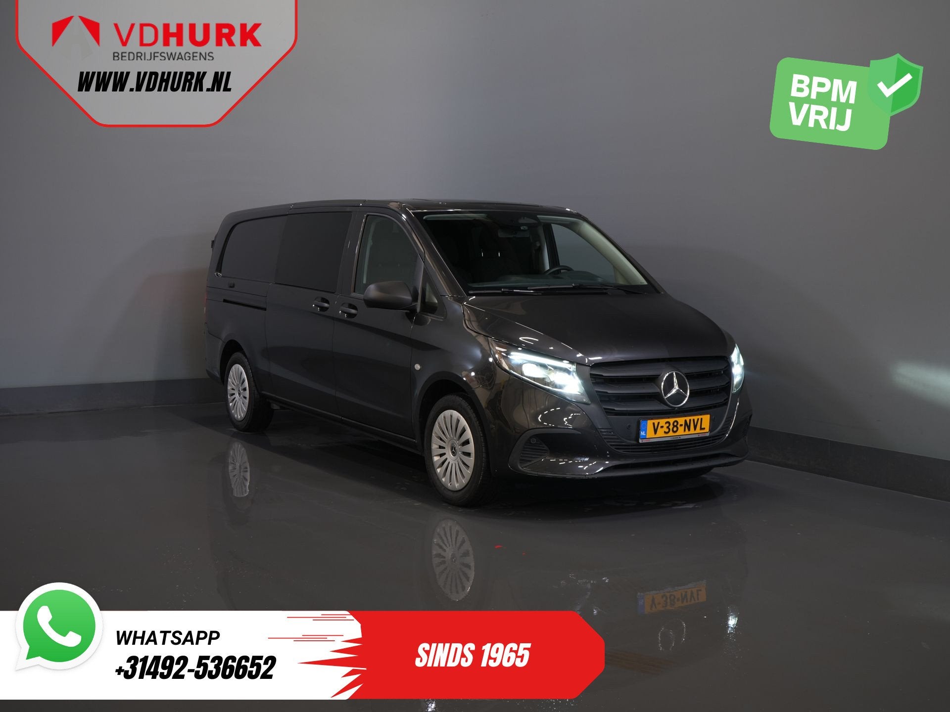 Mercedes-Benz Vito 116 CDI Aut. L3 DC Dubbel Cabine BPM VRIJ, Auto's, Automaat, 4 cilinders, 2500 kg, Bedrijf