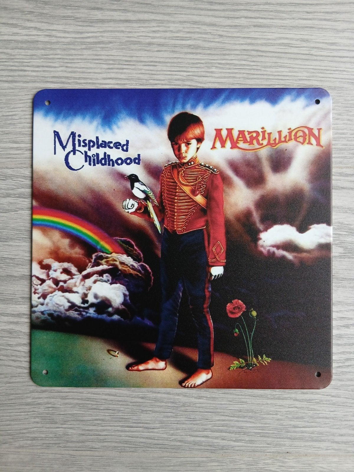 Marillion Misplaced Childhood 20x20 cm Metalen Reclamebord, Ophalen of Verzenden, Nieuw, Poster, Artwork of Schilderij