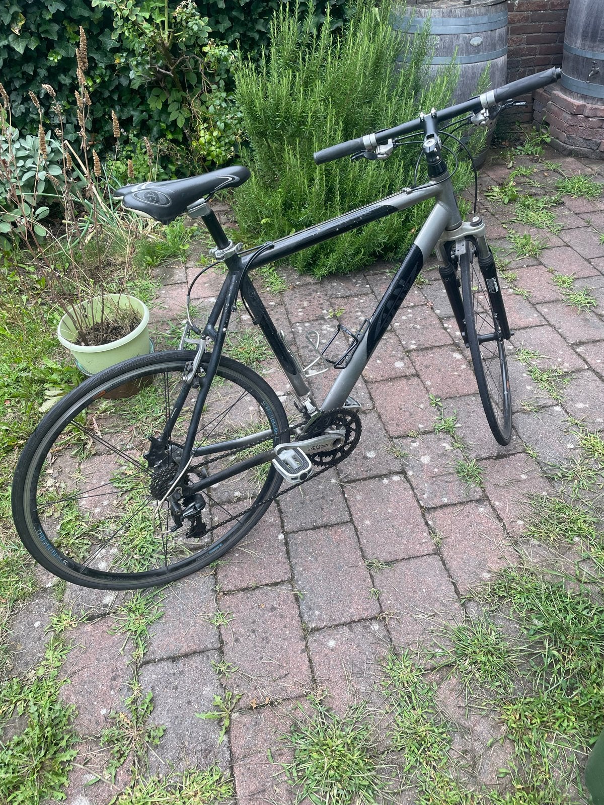 Lichte, snelle racefiets Jan, Shimano derailleur en wielen., 28 inch, Gebruikt, Velgrem, 57 tot 61 cm