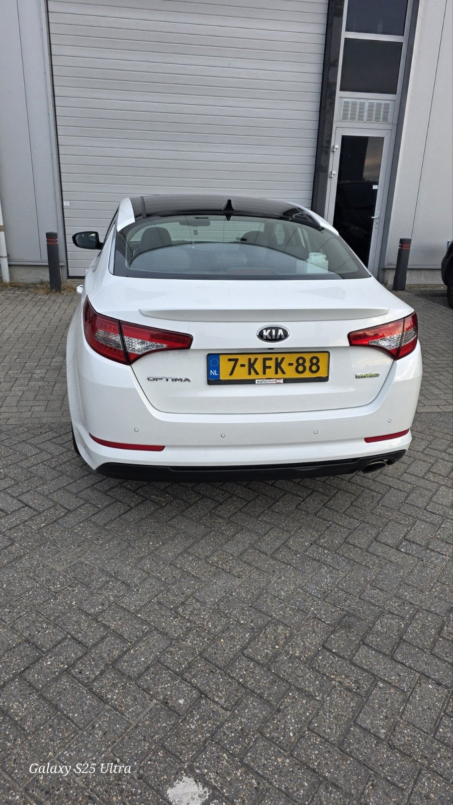 Kia Optima 2.0 CWT Hybrid 110KW 2013 Wit, Auto's, 4 cilinders, Optima, Wit, Origineel Nederlands