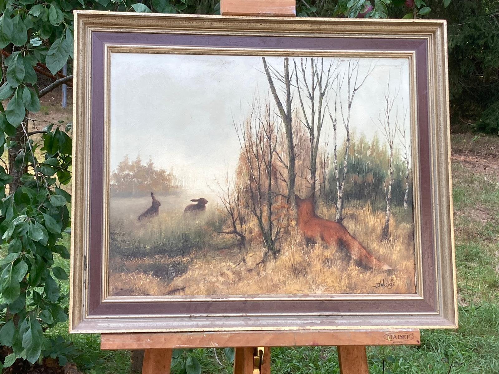 Schilderij van bekende jacht en natuur schilder Jan Wessels, Ophalen