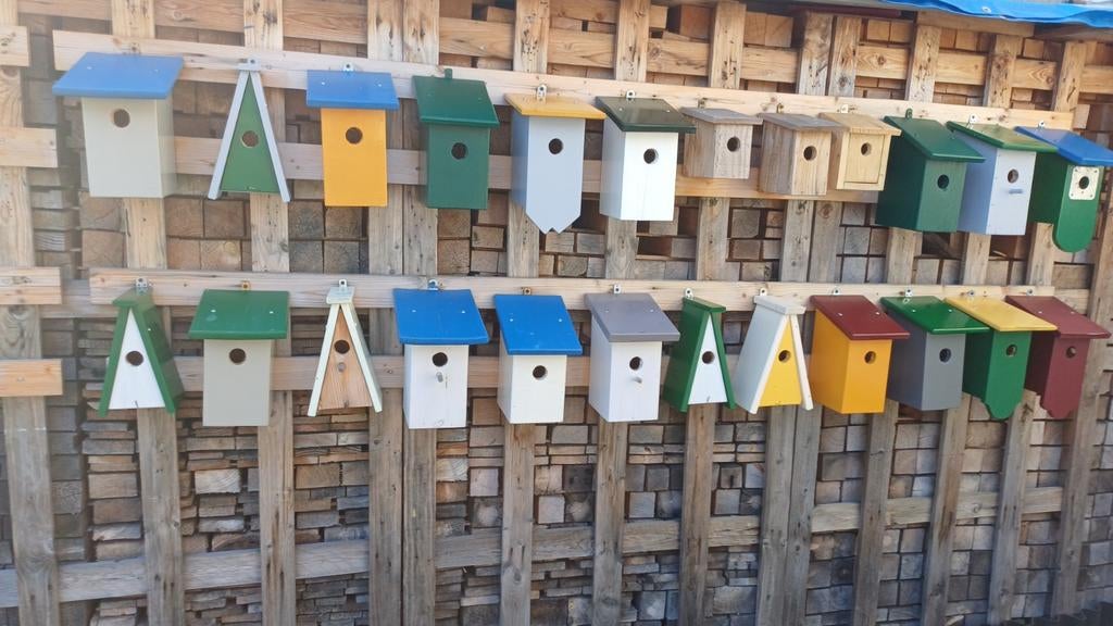 Vogelhuisjes, Ophalen of Verzenden, Hout, Vogelkooi
