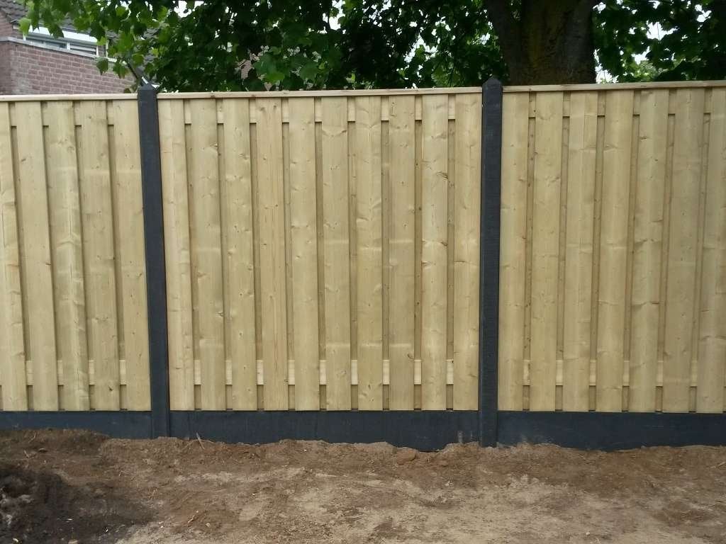 Privacy scherm geimpr. vuren 19 planks 180x180 geen doorkijk, Niet ingevuld, 1 tot 2 meter, 6 meter of meer, Niet ingevuld