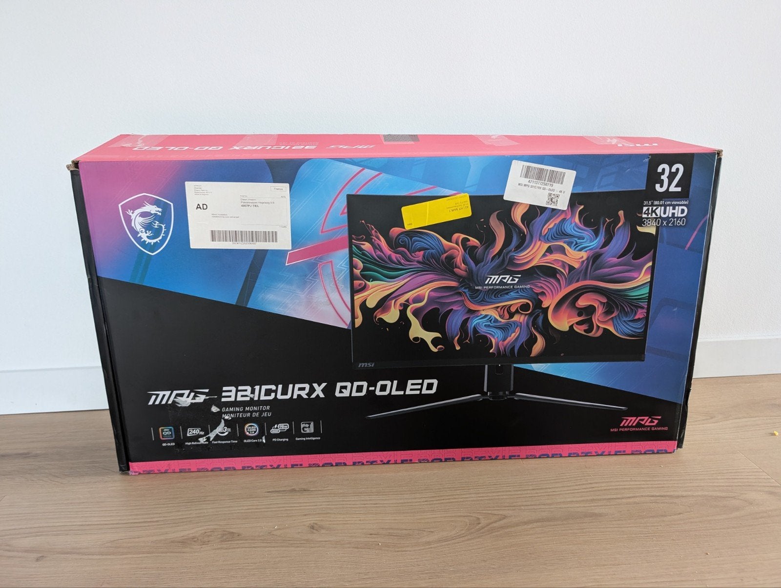 32 inch MSI MPG 321CURX QD Curved Gaming Monitor, Computers en Software, Gaming, Curved, USB-C, Overige typen