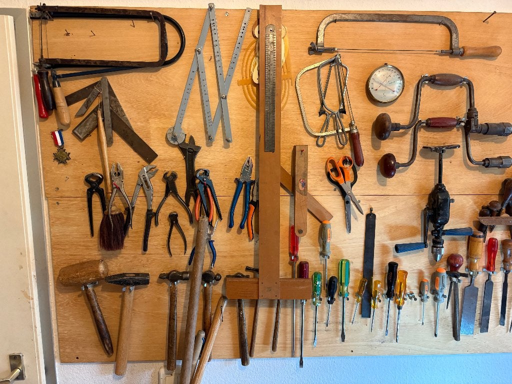 Grote verzameling handgereedschap antiekrestauratie, Ophalen, Gebruikt, Overige typen, Overige merken