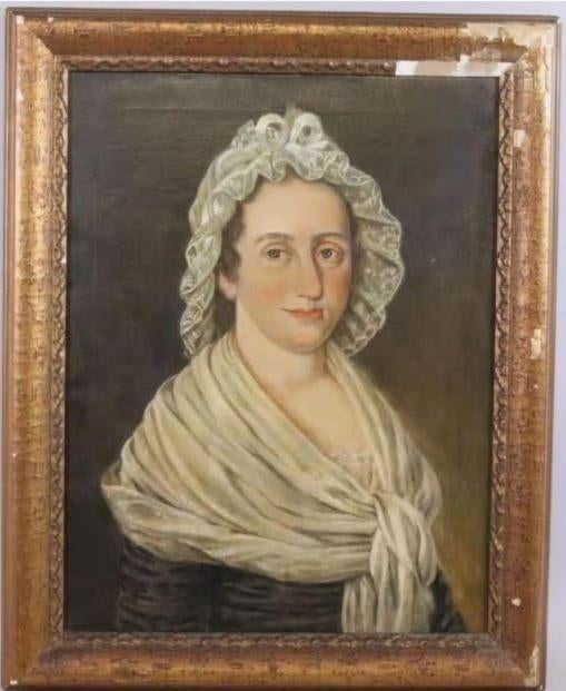 antiek schilderij portret Maria Wenniger rond 1800, Ophalen
