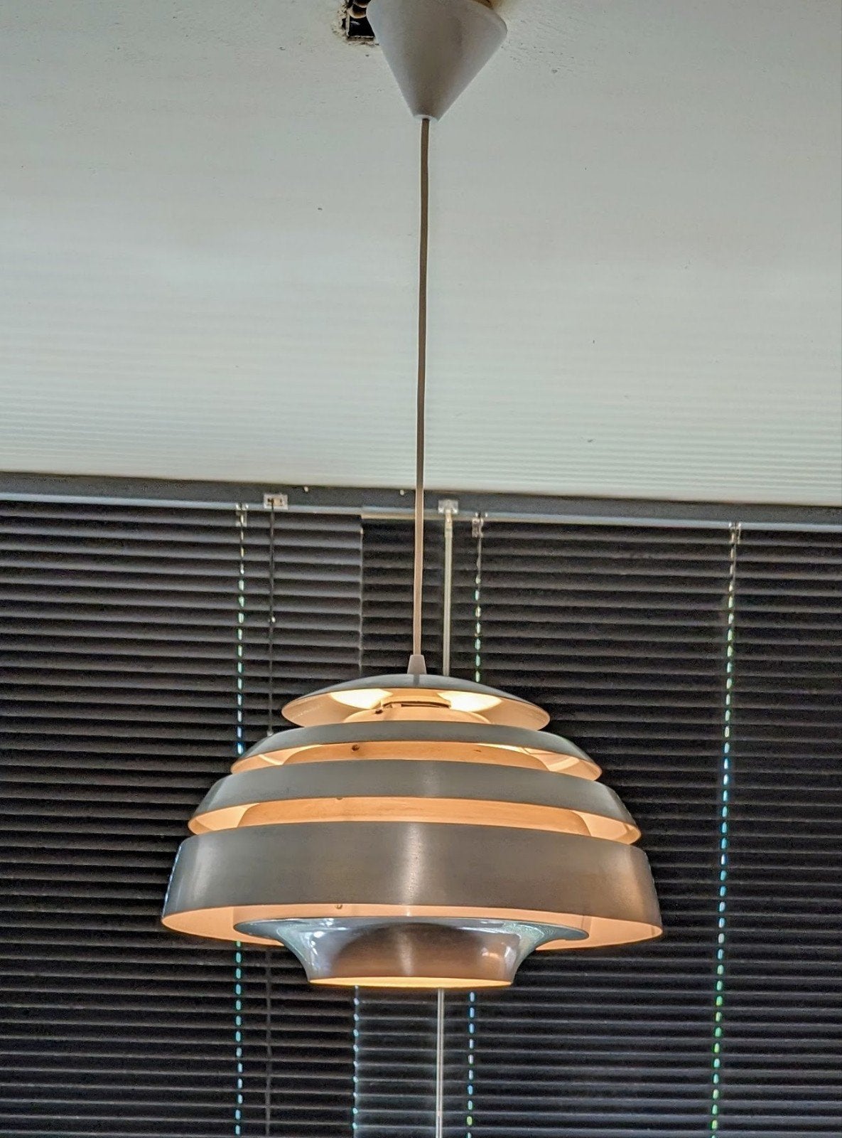 Vintage hanglamp van Hans Agne Jakobsson jaren 60s/70s, Ophalen of Verzenden, Zo goed als nieuw, Metaal, Space age