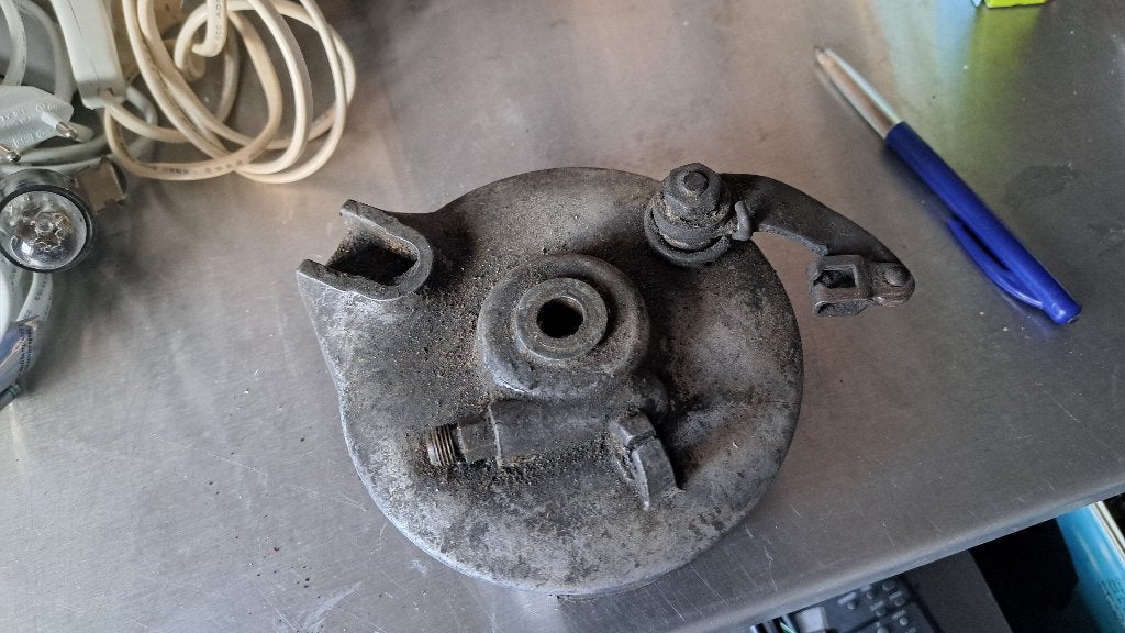 Naafdeksel Zundapp met remschoenen (Z272-132), Ophalen of Verzenden, Gebruikt