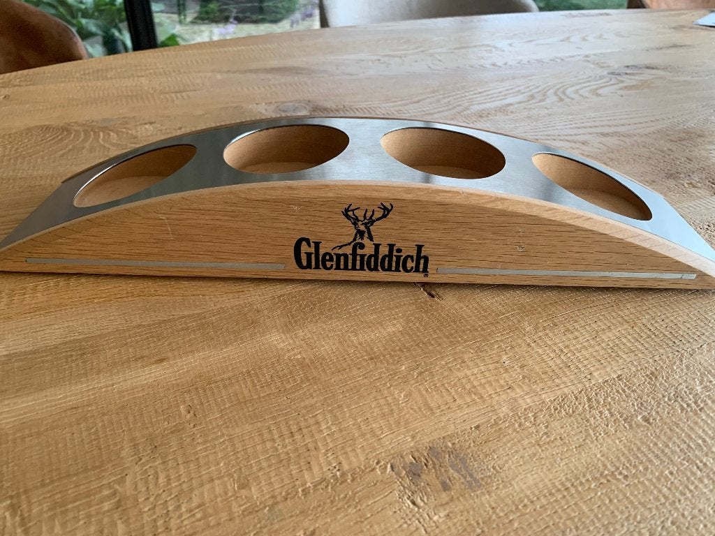 Glenfiddich standaard voor 4 flessen, Ophalen, Zo goed als nieuw, Minder dan 5 flessen, 5 – 50