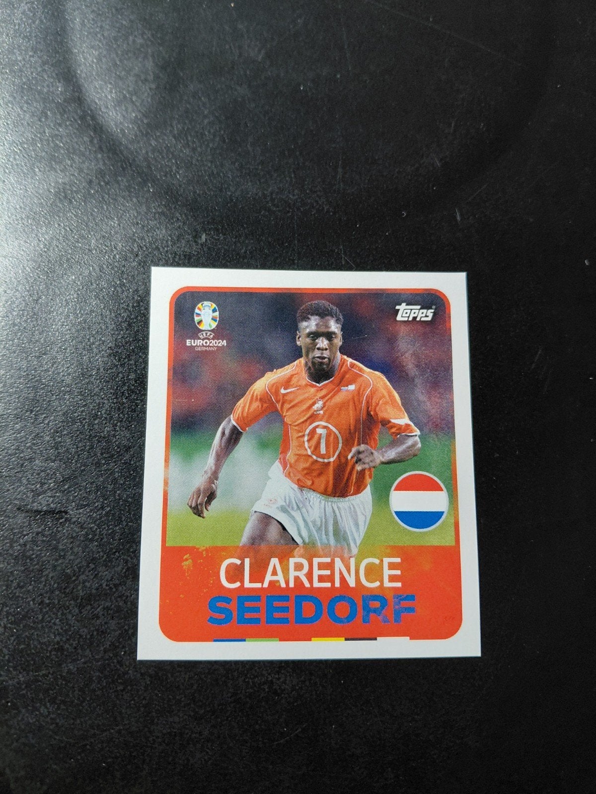 Clarence seedorf (nederland) topps ek 2024, Ophalen of Verzenden, Nieuw, Buitenlandse clubs, Poster, Plaatje of Sticker