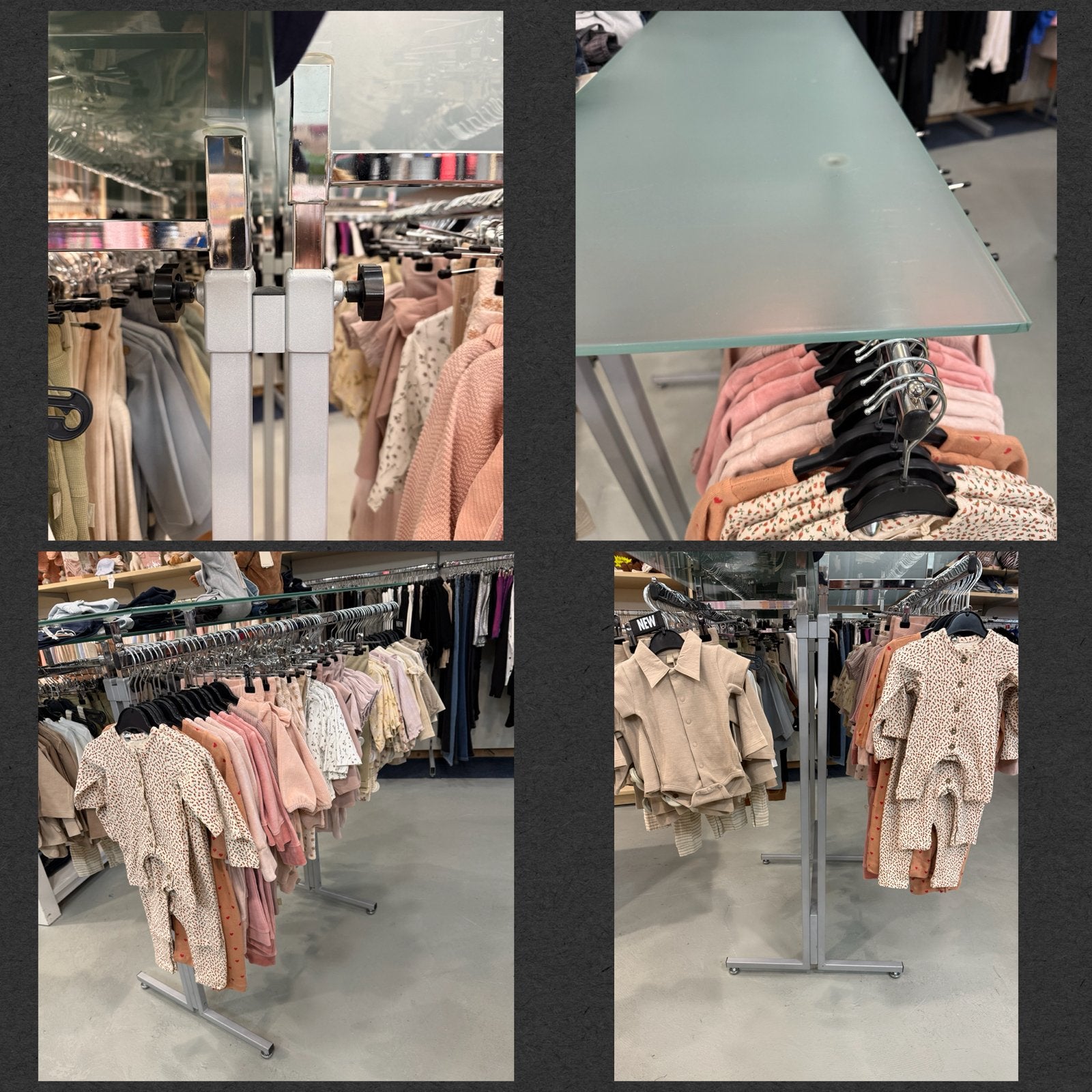 Professioneel Winkelmeubel met Glasplanken – 2 stuks te koop, Kleding | Dames, Ophalen, Onbekend, Zo goed als nieuw, Onbekend