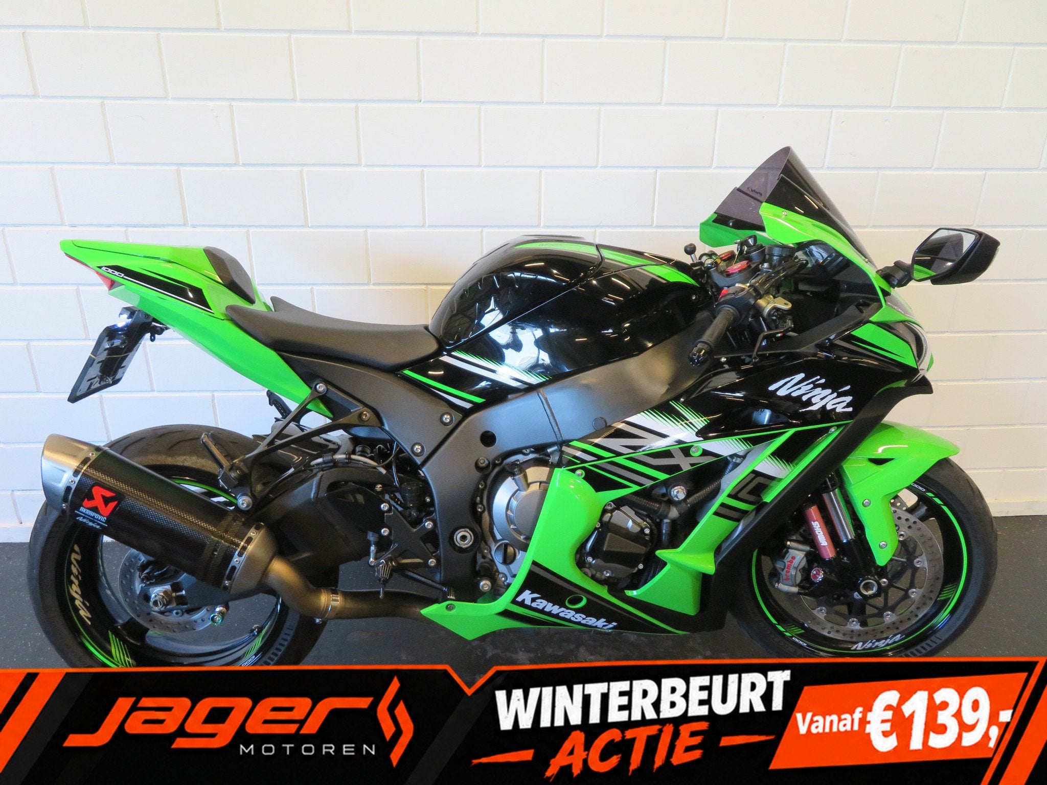 Kawasaki ZX 10 ZX10 ZX10R AKRA (bj 2016), Super Sport, Gebruikt, Bedrijf